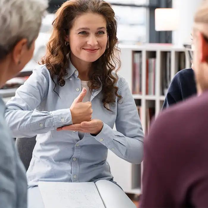 Treinamento com LIBRAS